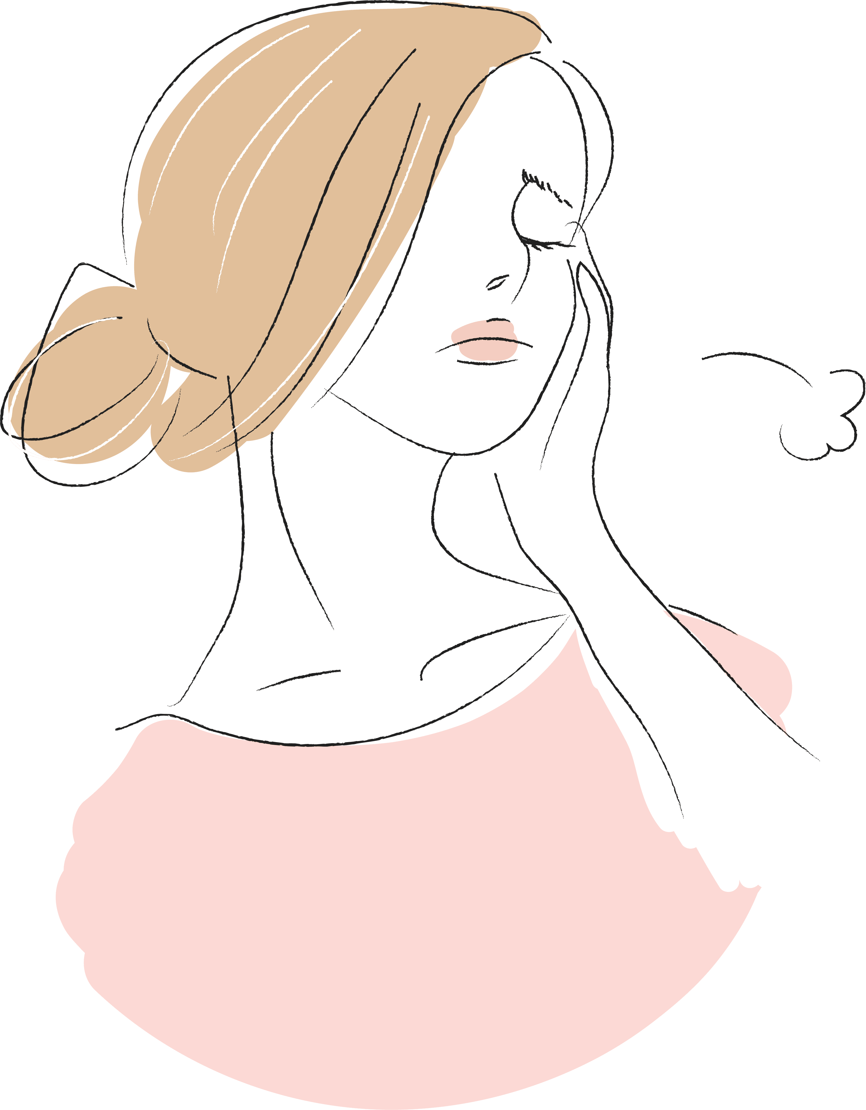 悩んでいる女性